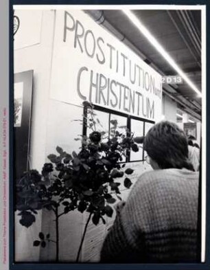 Plakatwand Prostitution und Christentum, Evangelischer Kirchentag 1987