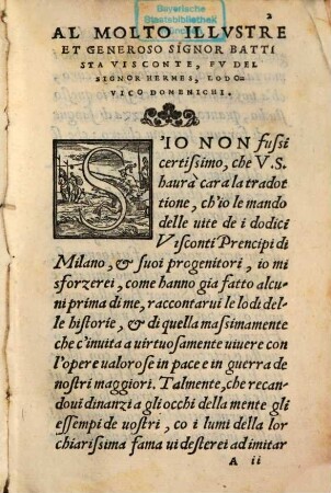 Le Vite de i dodici visconti prencipi di Milano