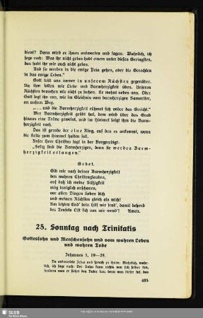 25. Sonntag nach Trinitatis