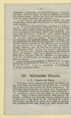 III. Afrikanische Staaten