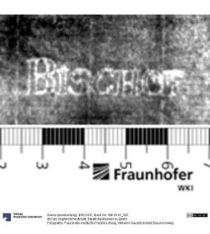 Name (zweikonturig): BISCHOF