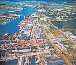 Luftbild Lübeck/Trave mit Herrenbrüke
