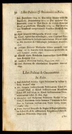 Libri Politici & Oeconomici