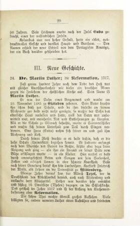 24. Dr. Martin Luther; die Reformation, 1517