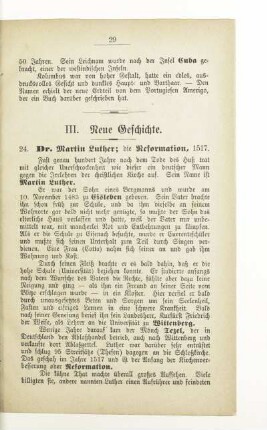 24. Dr. Martin Luther; die Reformation, 1517