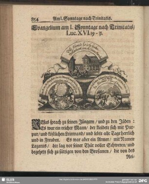 Evangelium am I. Sonntage nach Trinitatis, Luc. XVI, 19 – 31.