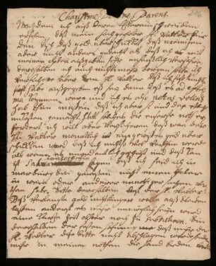Brief von Johann Daniel Doläus an Johann Dolaeus