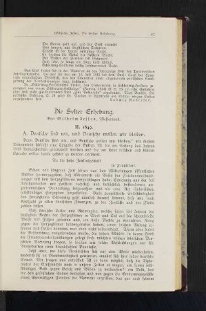 Die Sylter Erhebung