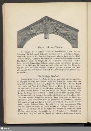II. Kapitel. Renaissance