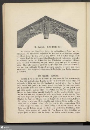 II. Kapitel. Renaissance
