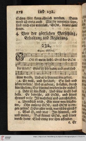4. Von der göttlichen Vorsehung, Erhaltung und Regierung (232 - 234)