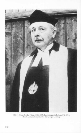 Abb. 54 Johann Jodokus Feltrup (1886-1973), Superintendent in Harburg 1932-1936, danach Landessuperintendent für den Sprengel Lüneburg