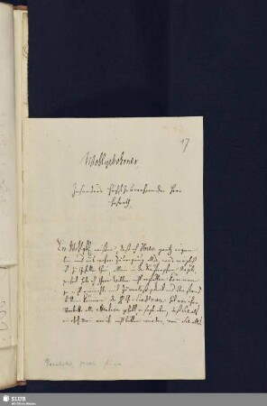Nr. 17. Reinhold, Jacob Heinrich
