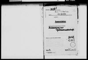 Zulassung zur Rechtsanwaltschaft, Teil 2 (Einzelfälle und Einzelfragen)