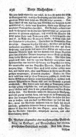 Allgemeine oder mathematische Beschreibung der Erdkugel.