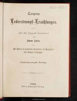 Coopers Lederstrumpf-Erzählungen
