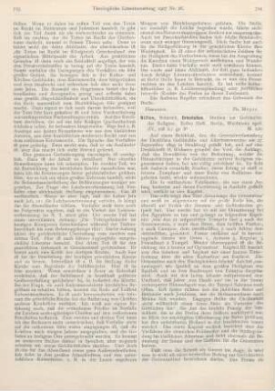 724-725 [Rezension] Nissen, Heinrich, Orientation. Studien zur Geschichte der Religion. Erstes Heft