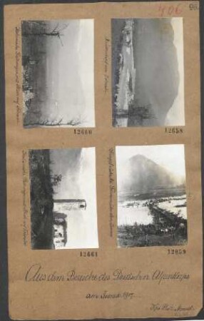 Kriegsbrücke bei Tolmein über den Isonzo