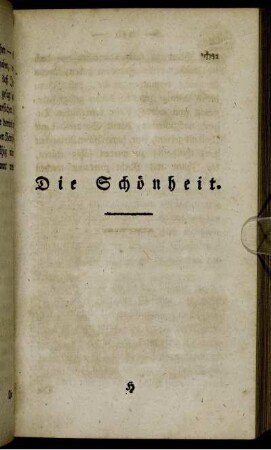 Die Schönheit.