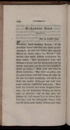 Sechzehnter Brief. - Siebenzehnter Brief.