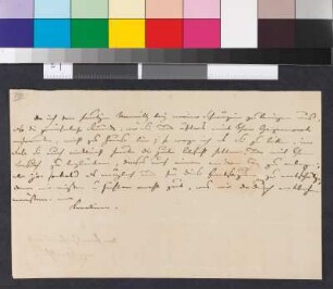 Brief von Sachsen-Weimar und Eisenach, Karoline Luise Prinzessin von an Goethe, Johann Wolfgang von