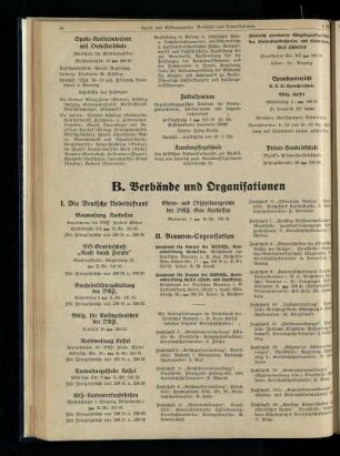 Verbände und Organisationen