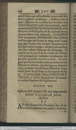 Caput VIII. Historia Fisci Judaici sub aliis Imperatoribus Romanis & praecipue sub Juliano Apostata