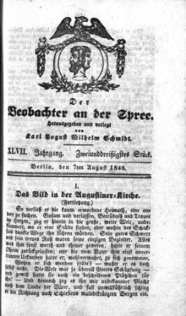 32. Stueck, 7. August 1848