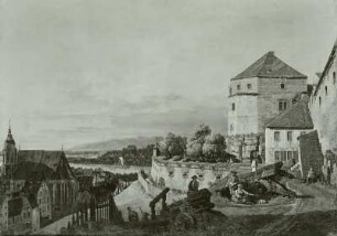 Pirna vom Sonnenstein gesehen