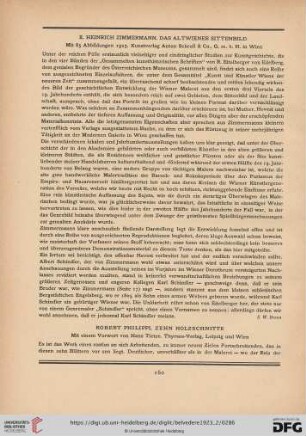 [Rezension von: Heinrich Zimmermann, Das altwiener Sittenbild]
