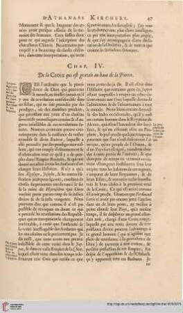 Chap. IV: De la croix qui est gravée au haut de la pierre