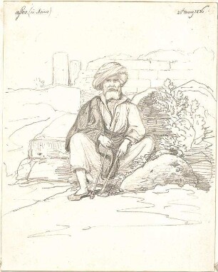 Gärtner, Friedrich von; Reisezeichnungen - Türkischer Bauer in Assos (Ansicht)
