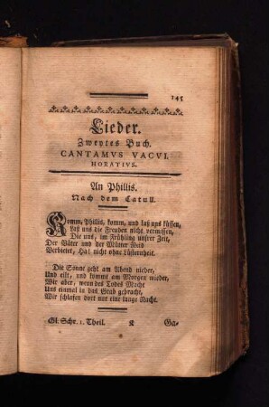 Lieder Zweytes Buch.