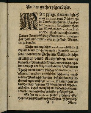 A2r-A3v, An den gutherzigen Leser