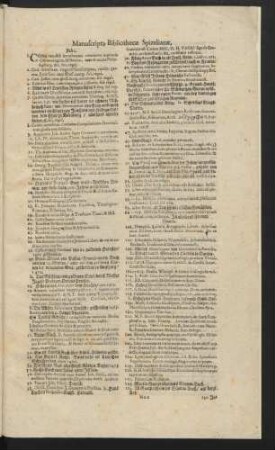 Manuscripta Bibliothecae Spitzelianae