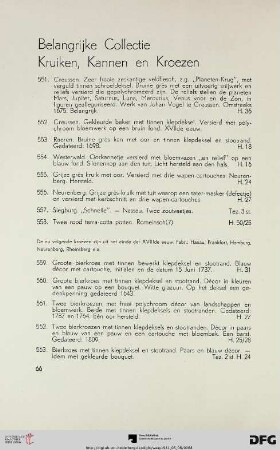 Belangrijke Collectie: Kruiken, Kannen en Kroezen (551-578)