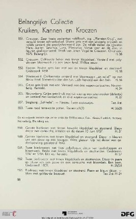 Belangrijke Collectie: Kruiken, Kannen en Kroezen (551-578)