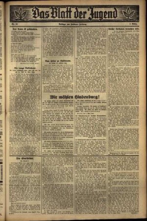Zweite Ausgabe vom Dienstag, den 01. März 1932.