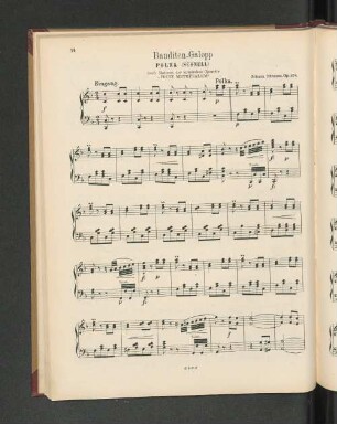 Banditen-Galopp. Polka (Schnell) nach Motiven der komischen Operette "Prinz Methusalem"