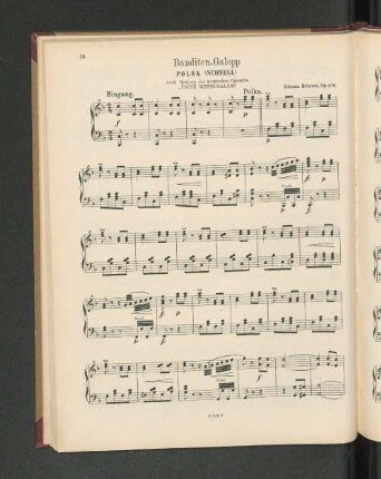 Banditen-Galopp. Polka (Schnell) nach Motiven der komischen Operette "Prinz Methusalem"