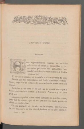 Capítulo XXXII - Peligros
