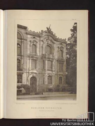 Tafel 40. Wohnhaus Lenné-Strasse No. 8.