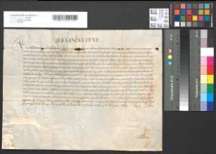 Papst Alexander VII. erlaubt dem Erzbischof Max Heinrich von Köln, in Ehehindernissen zu dispensieren.