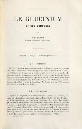 Métaux terreux: Glucinium, Zirconium, Thorium, Cerium, Lanthane, Didyme, Samarium, Décipium et Terbium, Yttrium, Holmium, Thulium, Ytterbium, Scandium