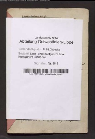Erblasser: Höweler, Friedrich; Erblasser: Höweler, Sophie, geb. Habbert: Abschluss eines Erbvertrags