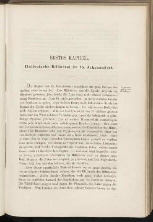 Erstes Kapitel. Italienische Bildnerei im 15. Jahrhundert.