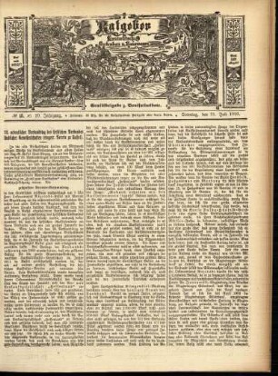 Ausgabe vom Sonntag, den 31. Juli 1910.