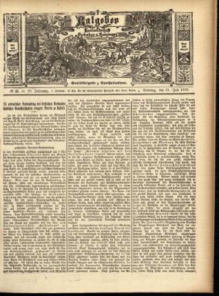 Ausgabe vom Sonntag, den 31. Juli 1910.