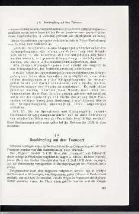 § 8 - Beschimpfung auf dem Transport
