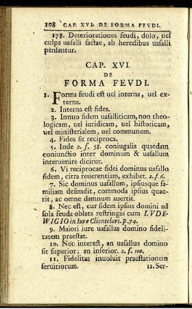 Cap. XVI. De forma feudi.